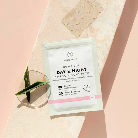 Acne Patches Cover Dot Day & Night Hydrocolloid Patch with Aloe & Centella 60 Patches Lifestyle Image