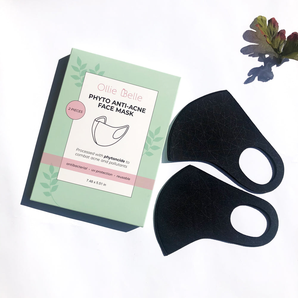 ollie belle phyto anti-acne face mask black lifestyle image